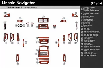 Lincoln Navigator 2018–2025 BD innenausstattung armaturendekor cockpit dekor