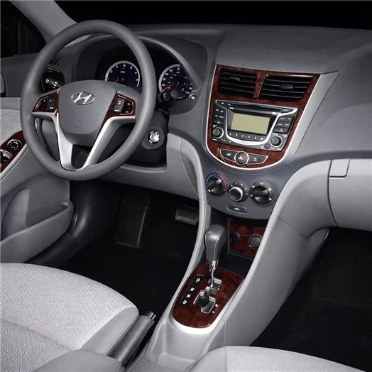 Hyundai Accent 2012-2017 Mascherine sagomate per rivestimento cruscotti 17 Decori