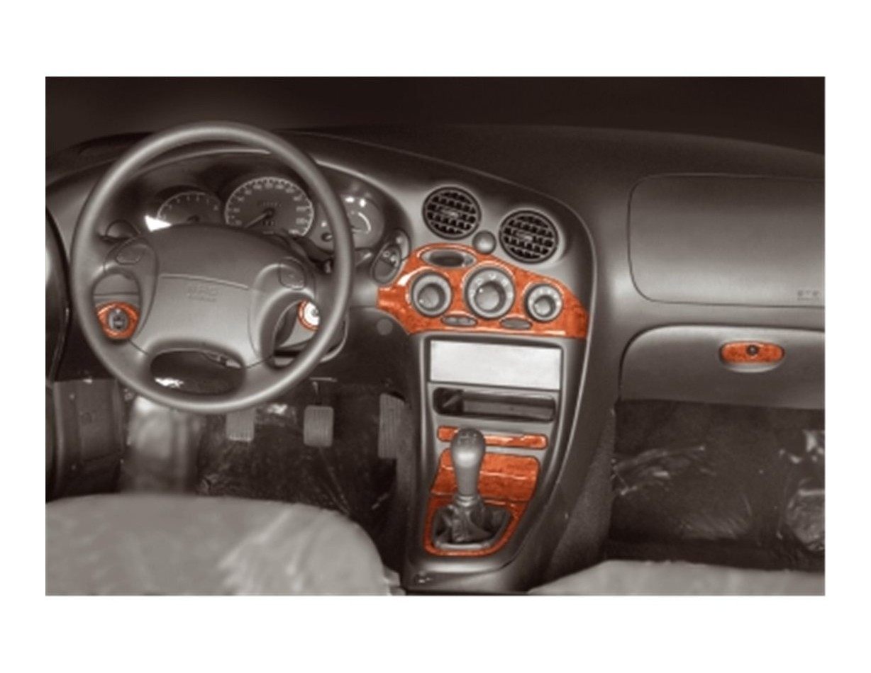 Hyundai Coupe 08.96-12.04 3M 3D Interior Dashboard Trim Kit Dash Trim Dekor 8-Parts