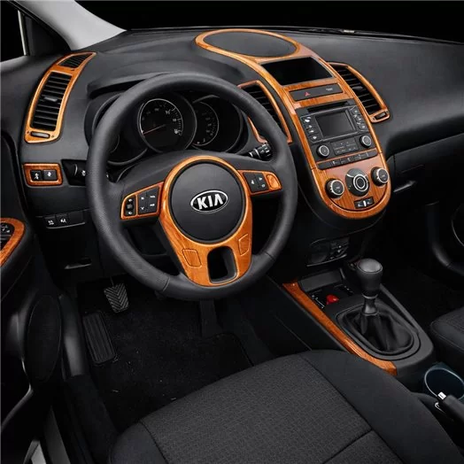 Kia Soul 2010-2011 Mittelkonsole Armaturendekor Cockpit Dekor 36-Teile