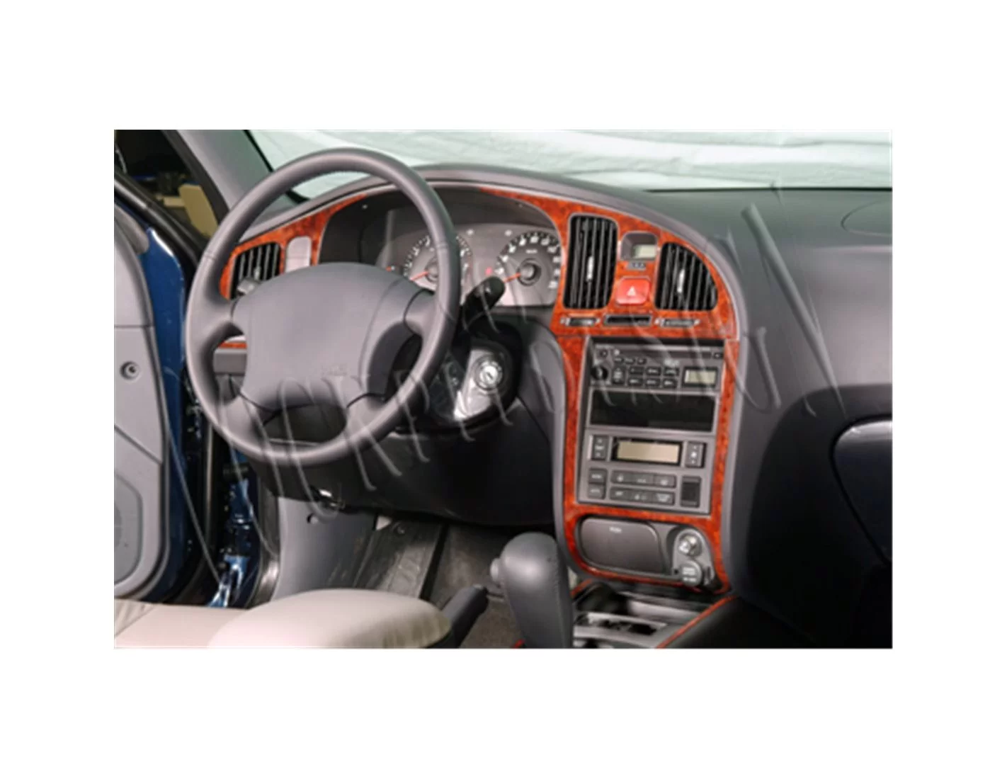 Hyundai Elantra 01.04-01.07 3M 3D Interior Dashboard Trim Kit Dash Trim Dekor 10-Parts