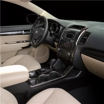 KIA Sorento 2011-UP Full Set, With NAVI system Interior BD Dash Trim Kit