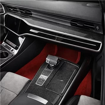 Audi A7 C8 seit 2018 Mittelkonsole Armaturendekor Cockpit Dekor 41-Teile