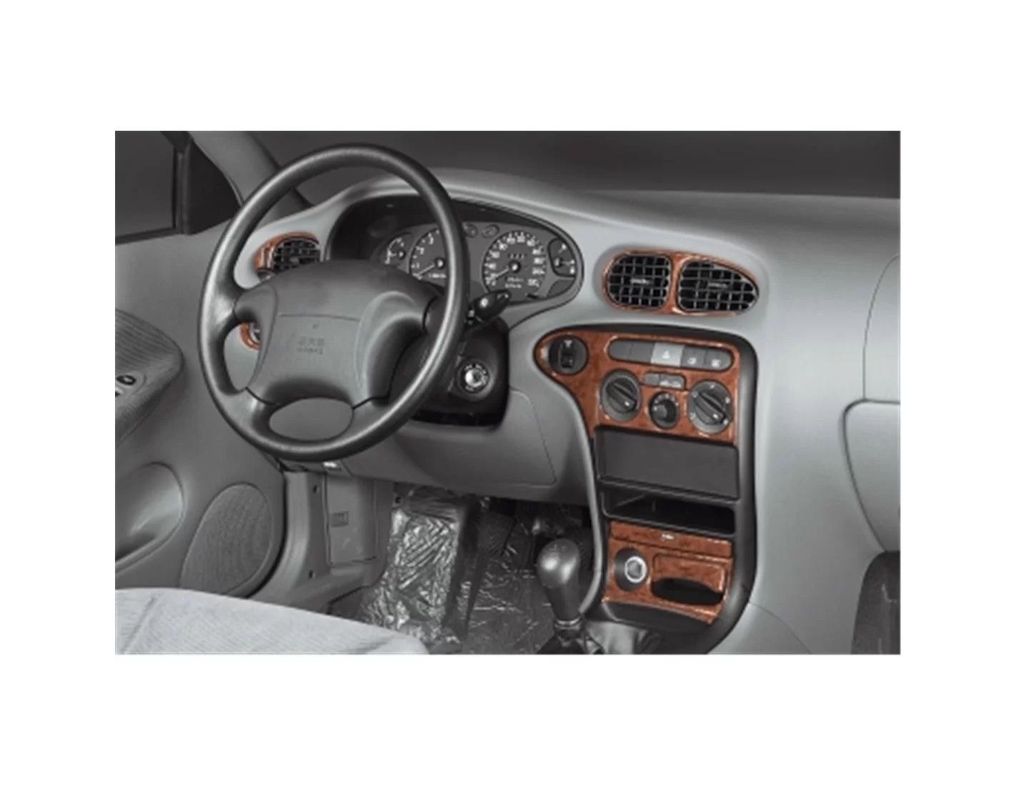 Hyundai Elantra 01.99-07.00 3M 3D Interior Dashboard Trim Kit Dash Trim Dekor 13-Parts