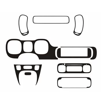 Fiat Panda 2013-2023 3D Interior Dashboard Trim Kit Dash Trim Dekor 10-Parts
