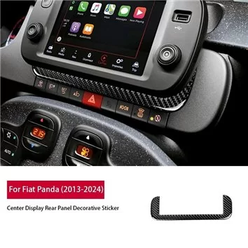 Fiat Panda 2013-2023 Mittelkonsole Armaturendekor Cockpit Dekor 10-Teile
