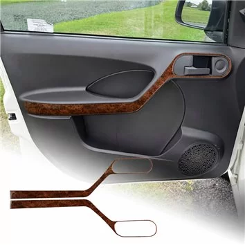 Fiat Panda 2003-2011 Mittelkonsole Armaturendekor Cockpit Dekor 10-Teile