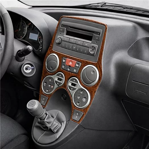 Fiat Panda 2003-2011 3D Interior Dashboard Trim Kit Dash Trim Dekor 10-Parts