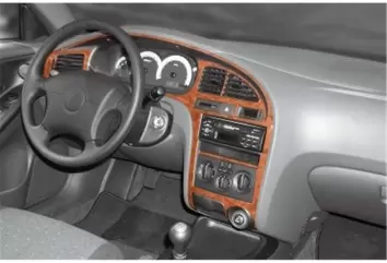 Hyundai Elantra 08.00-12.03 3M 3D Interior Dashboard Trim Kit Dash Trim Dekor 8-Parts