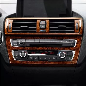 BMW 1-Series 2012-2015 F20 F21 3D Interior Dashboard Trim Kit Dash Trim Dekor 4-Parts