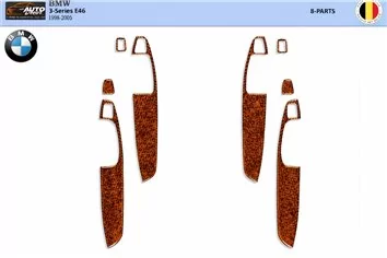 BMW Serie 3 E46 04.98-12.04 3D interno cruscotto Trim Kit Dash Trim Dekor 11-Parts 2