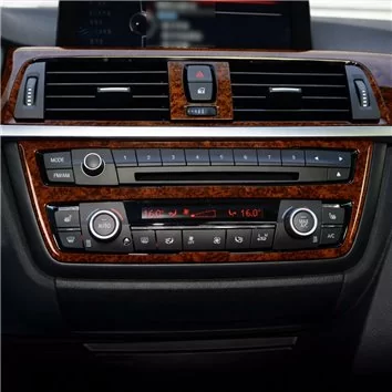 BMW 3 Series F30 F34 2013-2018 3D Innenausstattung Armaturenbrett Trim Kit Dash Trim Dekor 11-teilig