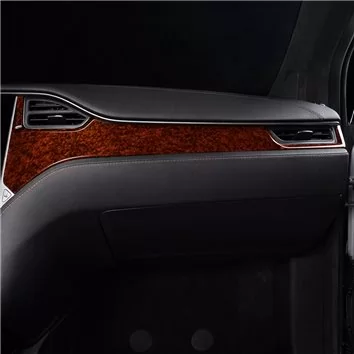 Tesla Model S Model X 2012-2020 Interior Dashboard Trim Kit Dash Trim Dekor 7-Parts