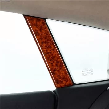 Tesla Model S Model X 2012-2020-Mittelkonsole Armaturendekor Cockpit Dekor 4-Teile