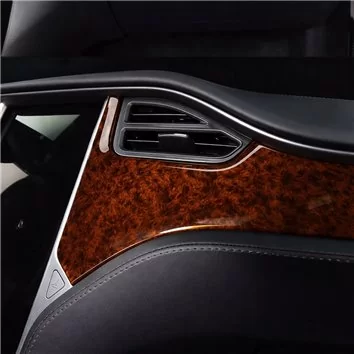 Tesla Model S Model X 2012-2020 Habillage Décoration de Tableau de Bord 23-Pièce