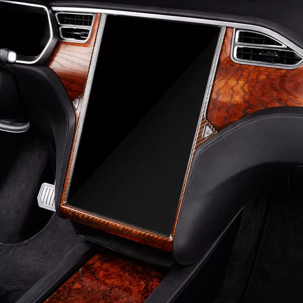 TESLA MODEL X 2016-2018 Mittelkonsole Armaturendekor Cockpit Dekor 1-Teile