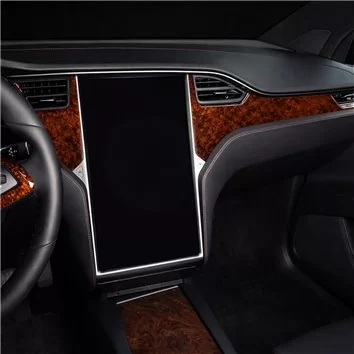 TESLA MODEL X 2016-UP 3D Interior Dashboard Trim Kit Dash Trim Dekor 25-Parts