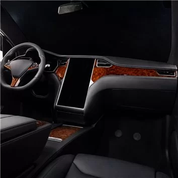 TESLA MODEL X 2016-3D Inleg dashboard Interieurset aansluitend en pasgemaakt op he 26-Teile