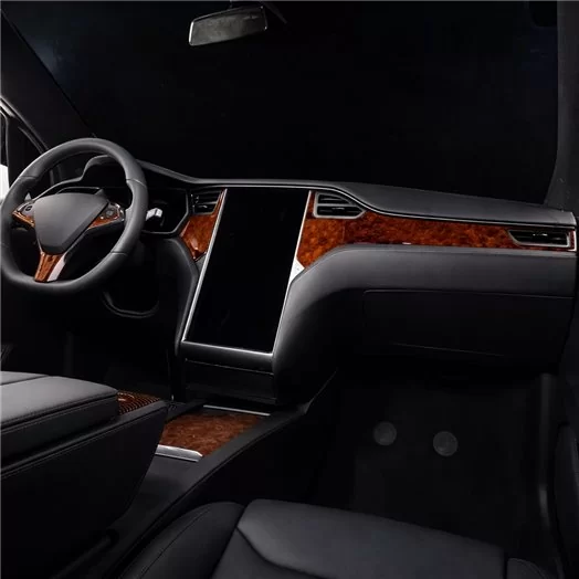 TESLA MODEL X 2016-Habillage Décoration de Tableau de Bord 5-Pièce