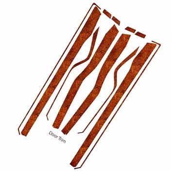 TESLA MODEL X 2016-2018-Habillage Décoration de Tableau de Bord 8-Pièce 2