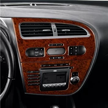 Seat Leon 1P 06.05-09.09 3D Interior Dashboard Trim Kit Dash Trim Dekor 8-Parts