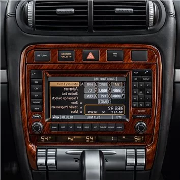 Porsche Cayenne 2003-2010 955 Mittelkonsole Armaturendekor Cockpit Dekor 34 -Teile