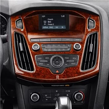Ford Focus 2015-2017 3D Interior Dashboard Trim Kit Dash Trim Dekor 16-Parts
