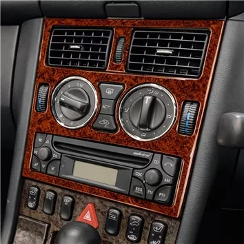 Mercedes SLK (R170) 1997-2004 3D Interior Dashboard Trim Kit Dash Trim Dekor 23-Parts