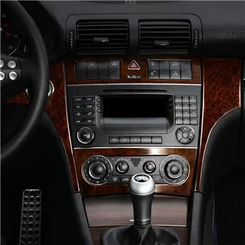 Mercedes Benz C Class 2005-2007 Full Set, 2 Doors Coupe Mascherine sagomate per rivestimento cruscotti 