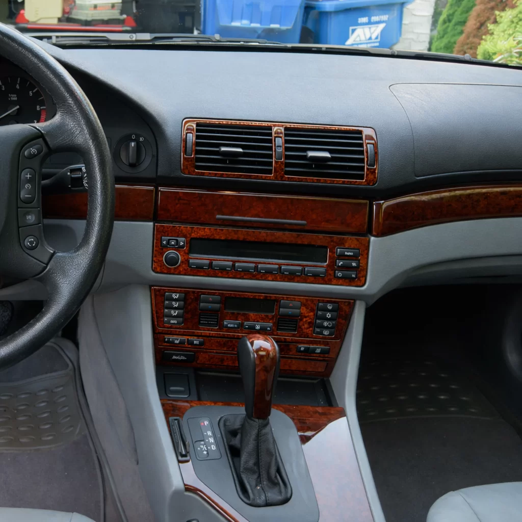 BMW 5 Series E39 10.95-06.03 Habillage Décoration de Tableau de Bord 19-Pièce