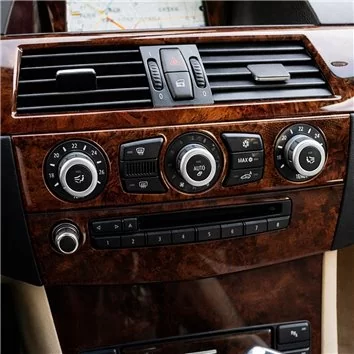 BMW 5-Series E60 2003-2008 Habillage Décoration de Tableau de Bord 17-Pièce BMW 5-Series E60 2003-2008 Habillage Décoration de Tableau de Bord 17-Pièce