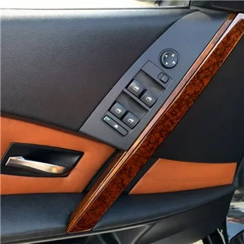 BMW 5-Series E60 2003-2008 Mascherine sagomate per rivestimento cruscotti 17-Decori BMW 5-Series E60 2003-2008 Mascherine sagomate per rivestimento cruscotti 17-Decori