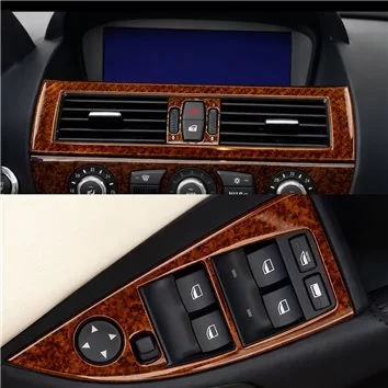 BMW 6-Series E 63 2008-2010 Mascherine sagomate per rivestimento cruscotti 34-Decori BMW 6-Series E 63 2008-2010 Mascherine sagomate per rivestimento cruscotti 34-Decori