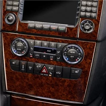 Mercedes ML-Class W164 2006-2011 3D Inleg dashboard Interieurset aansluitend en pasgemaakt op he 33-Teile