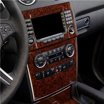 Mercedes ML-Class W164 2006-2011 3D Inleg dashboard Interieurset aansluitend en pasgemaakt op he 33-Teile