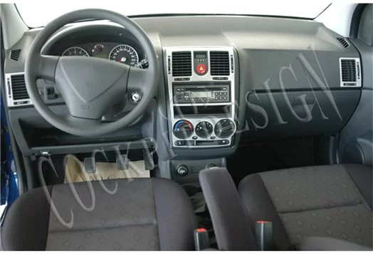 Hyundai Getz 09.02 - 08.05 Kit Rivestimento Cruscotto all'interno del veicolo Cruscotti personalizzati 4-Decori