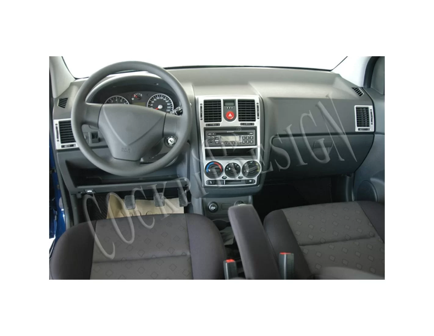 Hyundai Getz 02-05 Mittelkonsole Armaturendekor Cockpit Dekor 4-Teilige - 1- Cockpit Dekor Innenraum