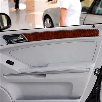 Mercedes ML-Class W164 2006-2011 3D Interior Dashboard Trim Kit Dash Trim Dekor 49-Parts