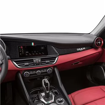 Alfa Romeo 2015 Giulia 952 Habillage Décoration de Tableau de Bord 15-Pièce