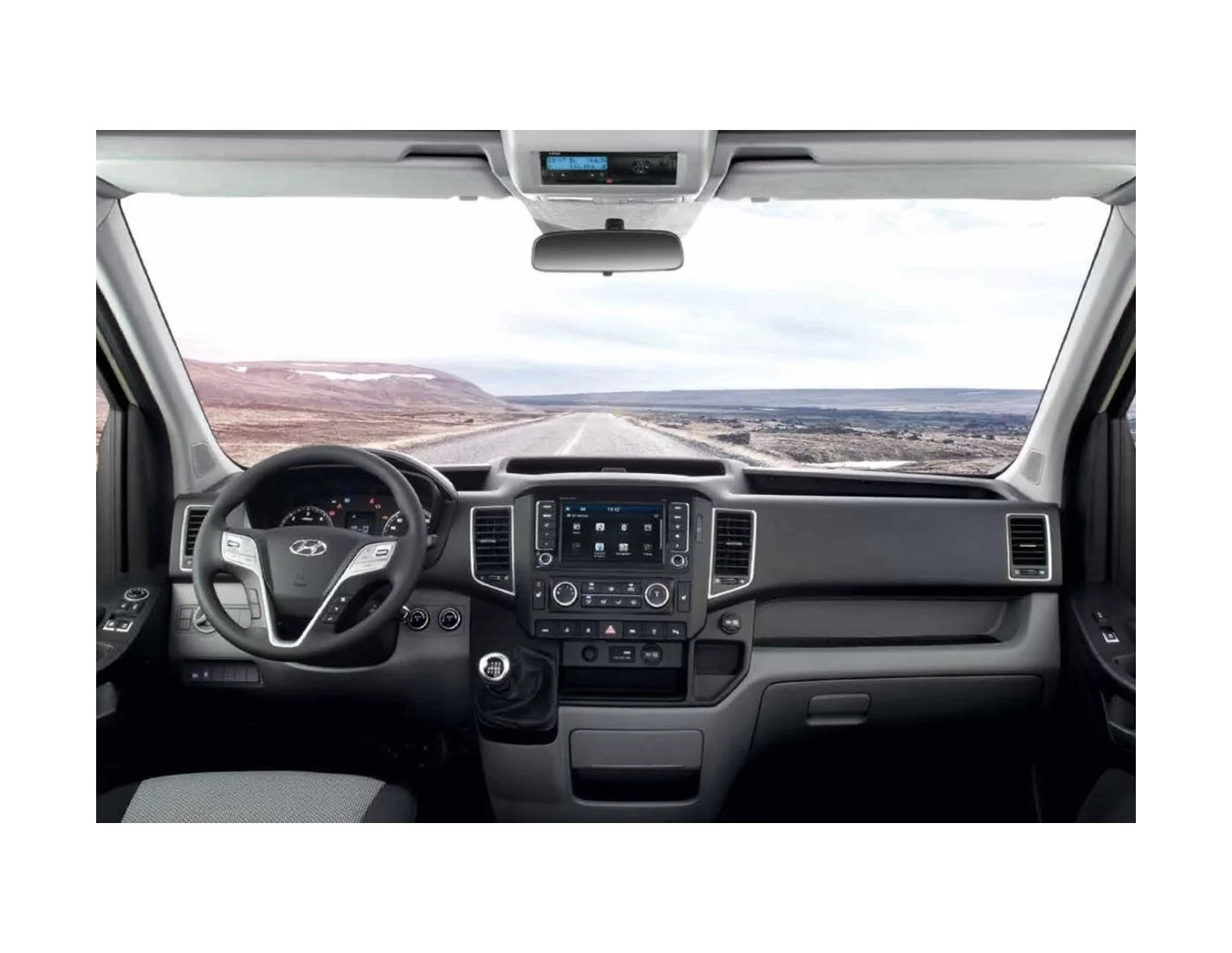 Hyundai H350 Van Solati 3M 3D Interior Dashboard Trim Kit Dash Trim Dekor 4-Parts