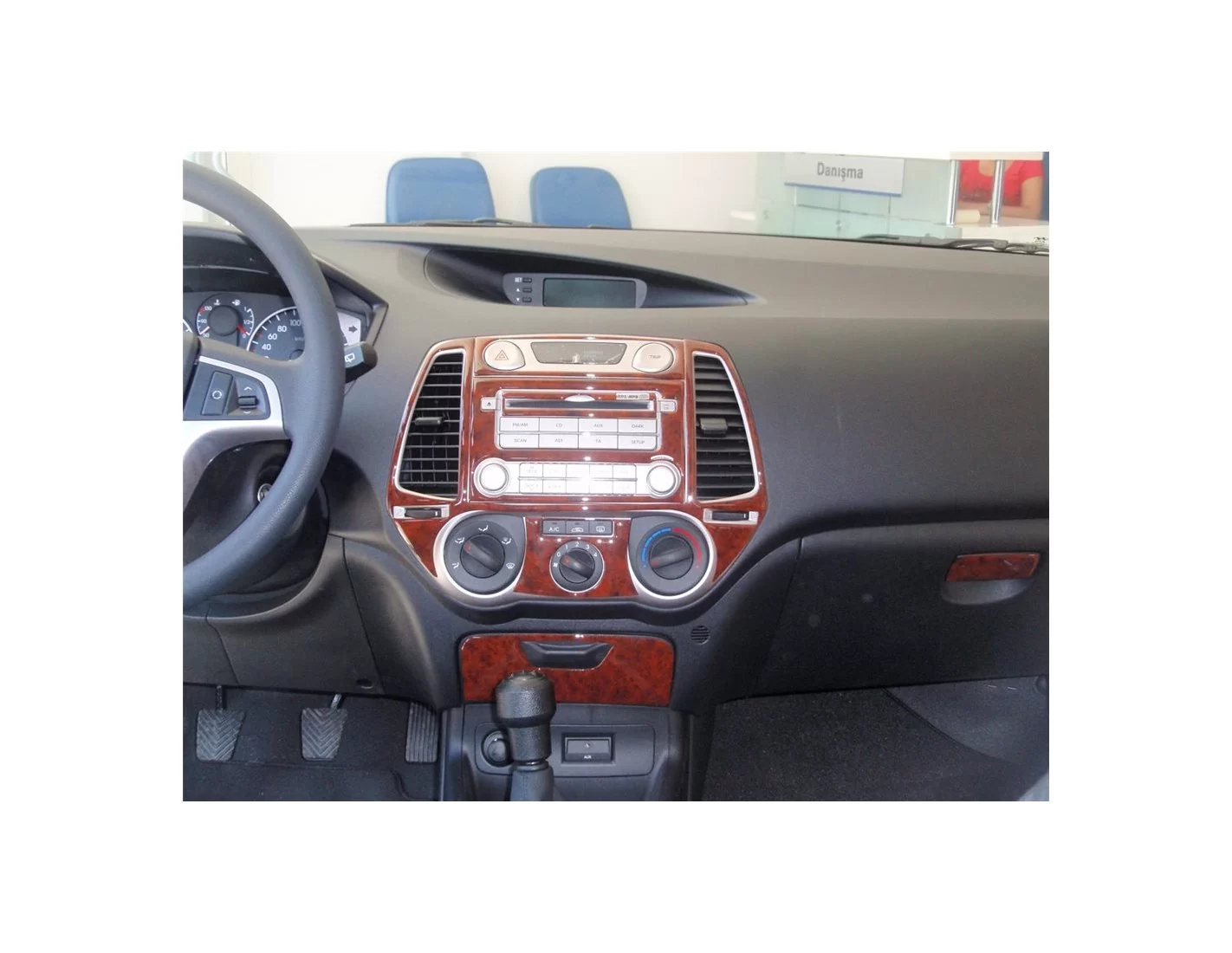 Hyundai I 20 06.2009 3D Inleg dashboard Interieurset aansluitend en pasgemaakt op he 10 -Teile