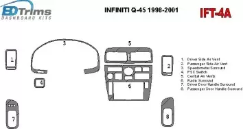 Infiniti Q45 1998-2001 OEM Compliance Interior BD Dash Trim Kit