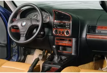BMW 3 Series E36 91-98 Mittelkonsole Armaturendekor Cockpit Dekor 20-Teilige - 1