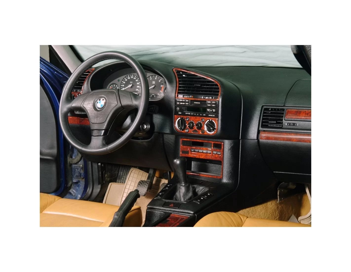 BMW 3er E36 01.91-04.98 3M 3D Innenverkleidung Dashboard Trim Kit Dash Trim Dekor 20-teilig