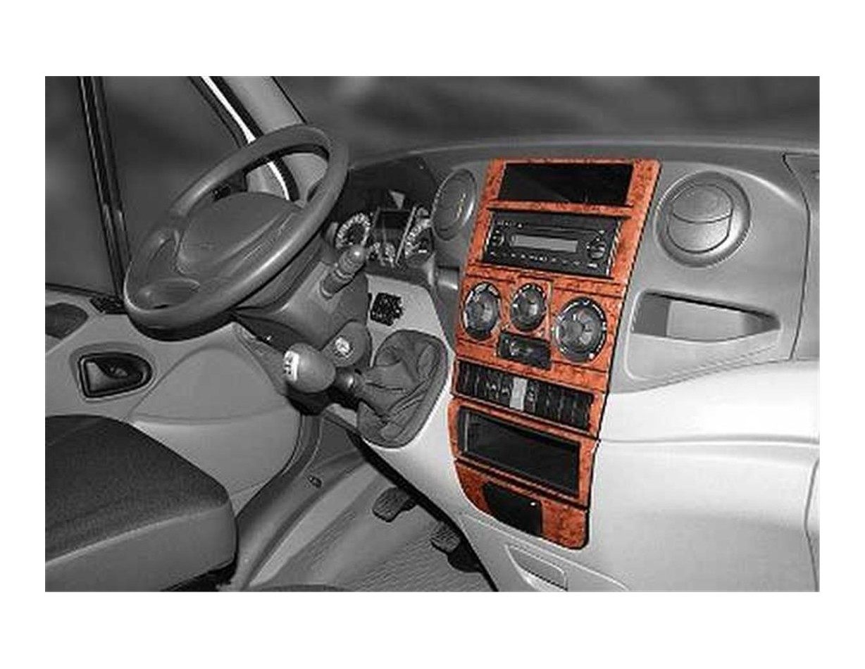 Iveco Daily 2007 Mittelkonsole Armaturendekor Cockpit Dekor 7-Teilige - 1- Cockpit Dekor Innenraum