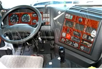 Iveco Eurotech-Eurostar 01.92-01.00 3M 3D Interior Dashboard Trim Kit Dash Trim Dekor 39-Parts