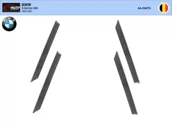 BMW 3 Reeks E46 04.98-12.04 3D Interieur Dashboard Trim Kit Dash Trim Dekor 4-Delen