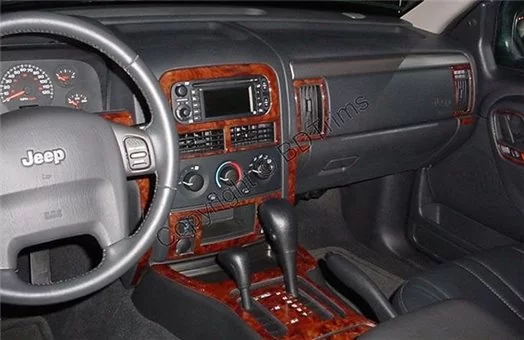 Jeep Grand Cherokee 1999-2002 Voll Satz BD innenausstattung armaturendekor cockpit dekor - 1- Cockpit Dekor Innenraum
