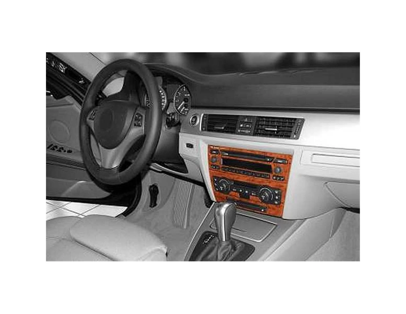 BMW 3er E90 01.06-12.10 3M 3D Innenverkleidung Dashboard Trim Kit Dash Trim Dekor 18-teilig