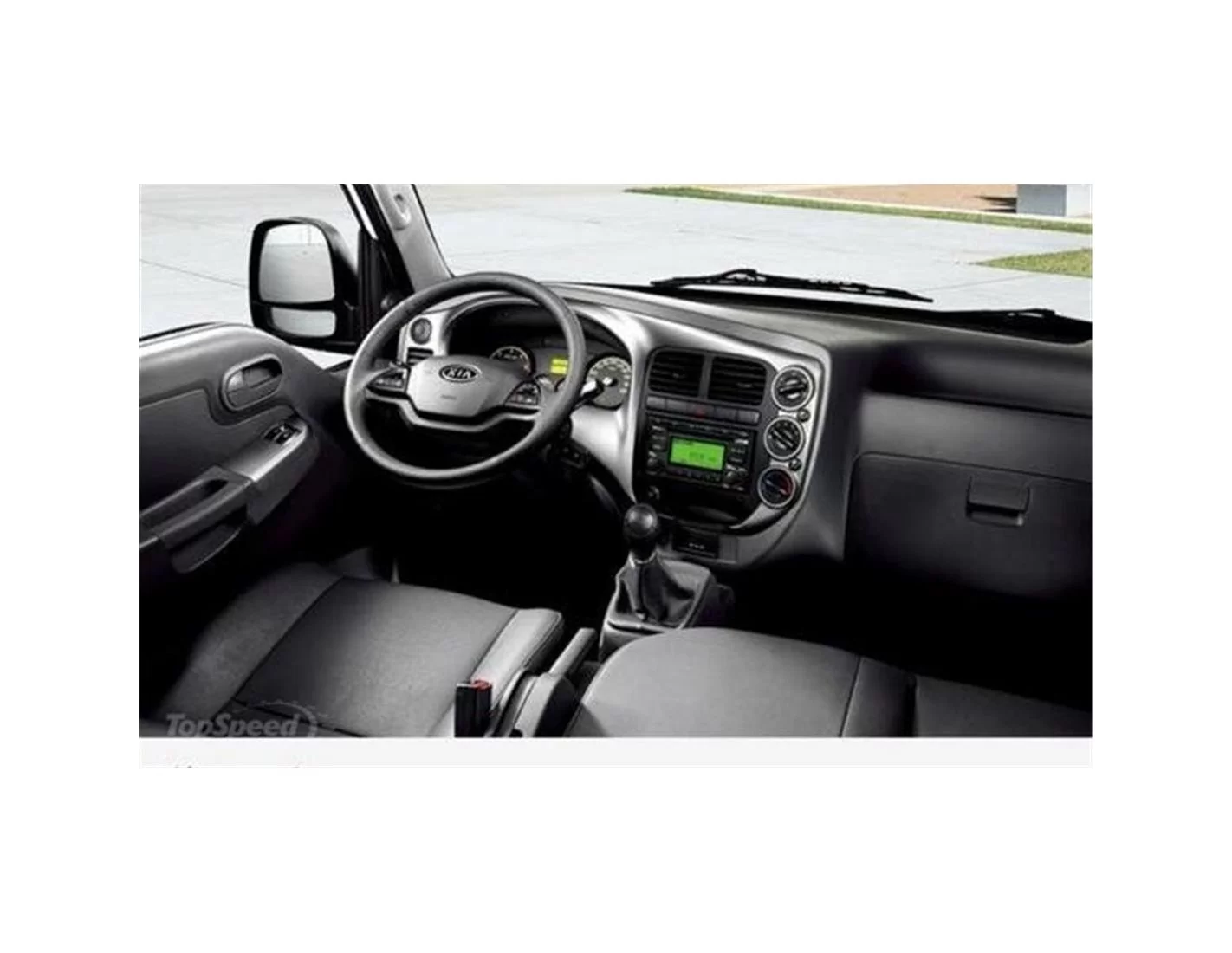 Kia Bongo 05.2009 3D Inleg dashboard Interieurset aansluitend en pasgemaakt op he 7 -Teile